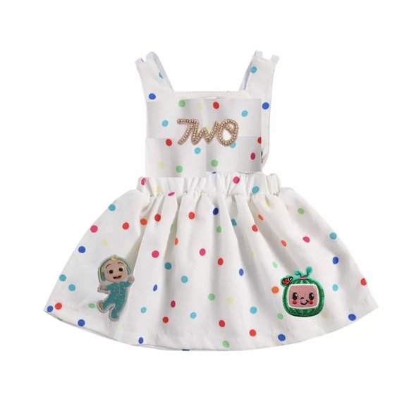 Coco melon Dress Smash Cake Second Birthday OutfitClothes Cocomelon watermelon
